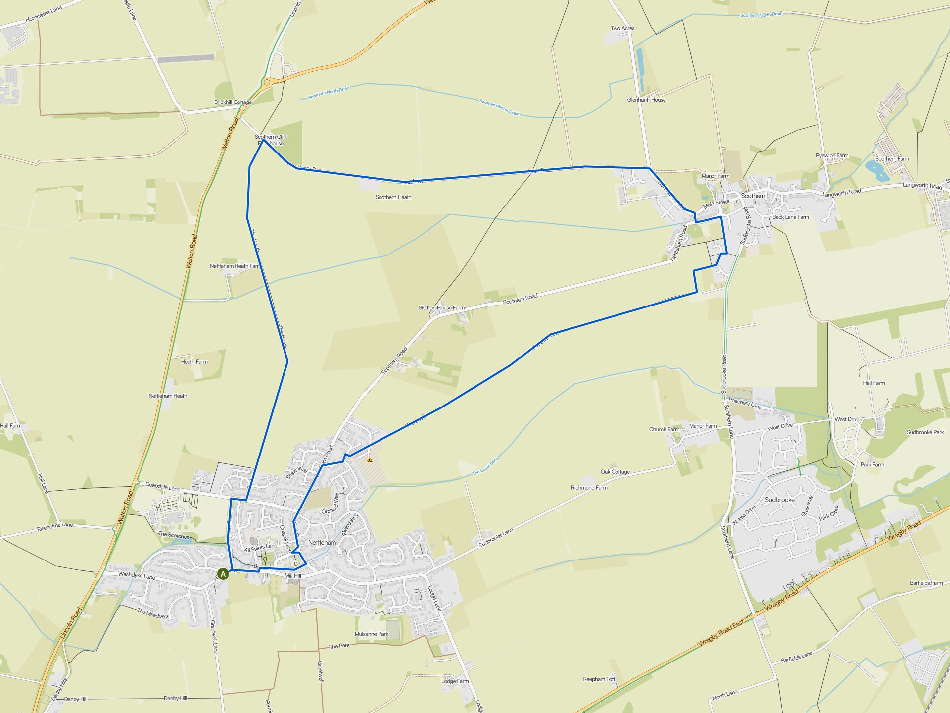 The best walks and hikes around Nettleham CP | Komoot